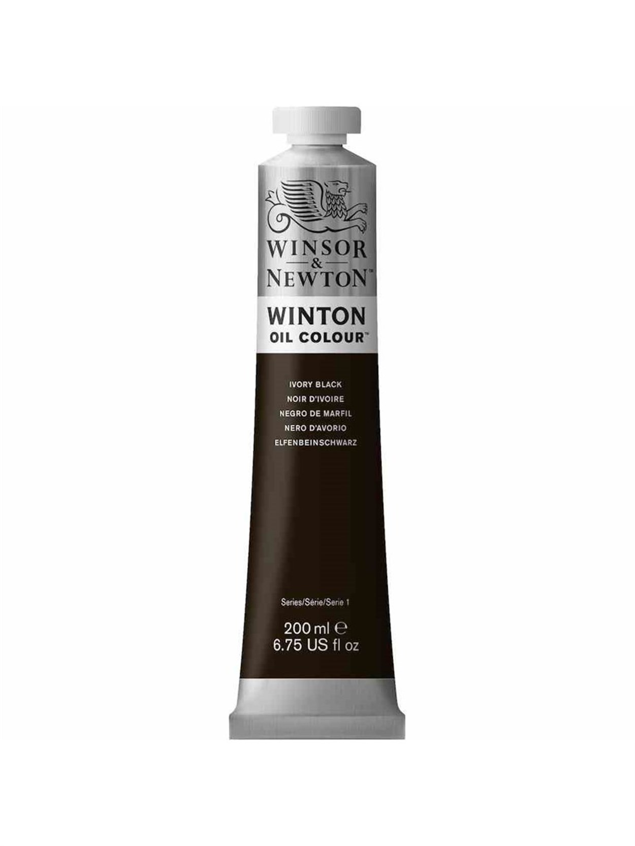 Winsor Newton Winton Yağlı Boya 200ml Ivory Black 331 (24)