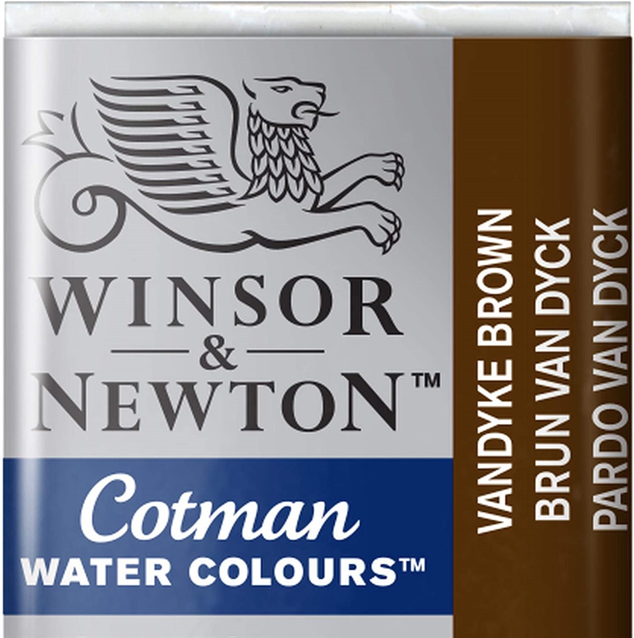 Winsor&Newton Cotman Sulu Boya Yarım Tablet Vandyke Brown 676