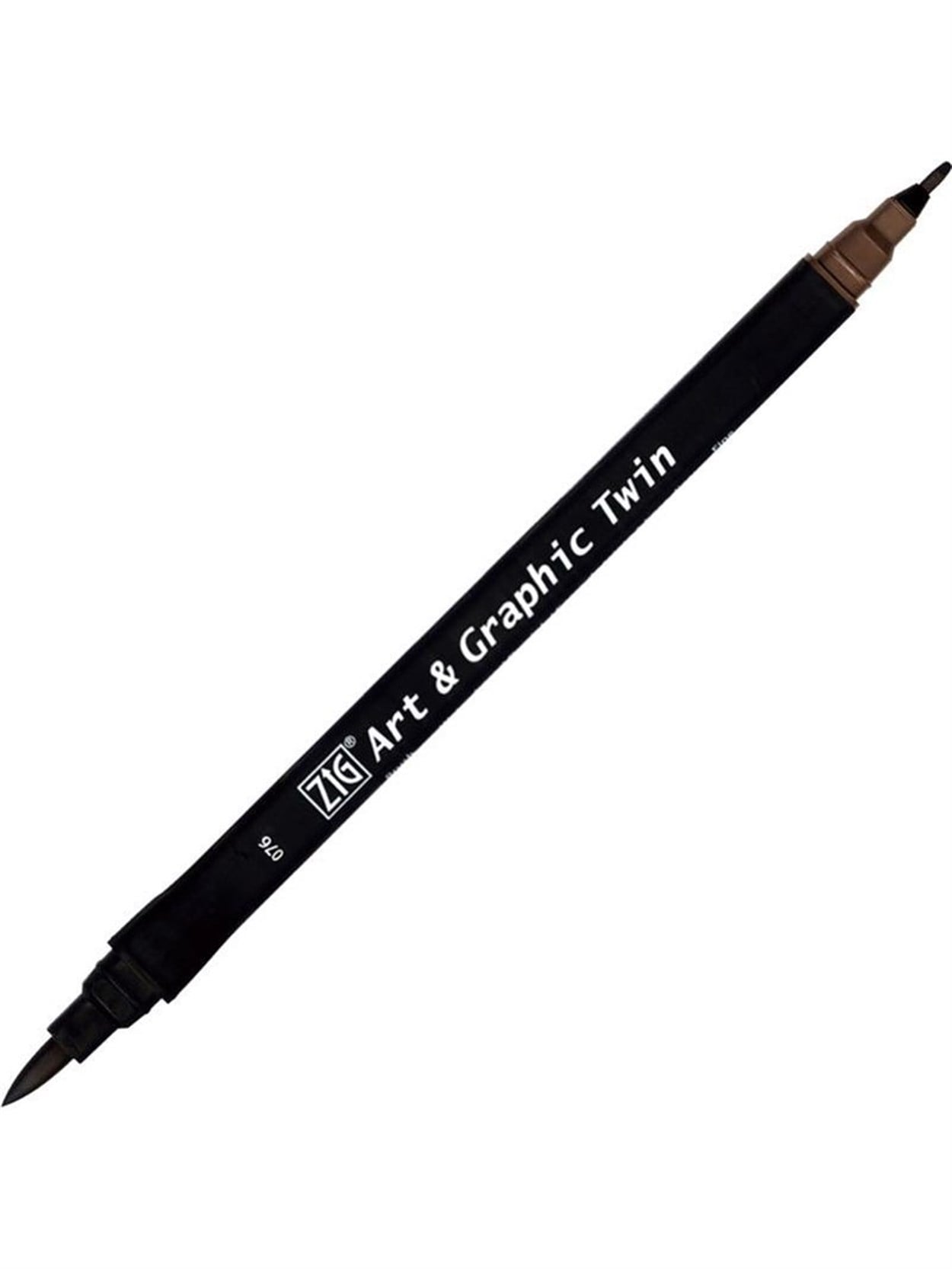 ZIG ART&GRAPHIC TWIN ÇİFT UÇLU ÇİZİM KALEMİ TUT-80 76 DARK BROWN