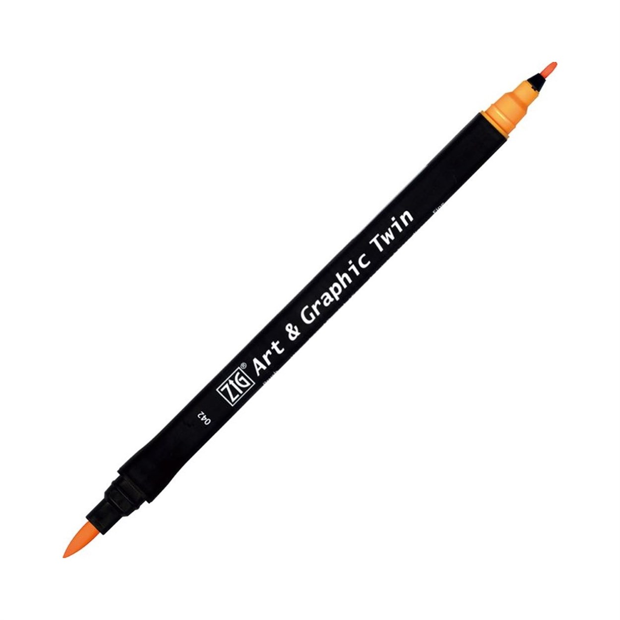 ZIG ART&GRAPHIC TWIN ÇİFT UÇLU ÇİZİM KALEMİ TUT-80 42 BRIGHT YELLOW