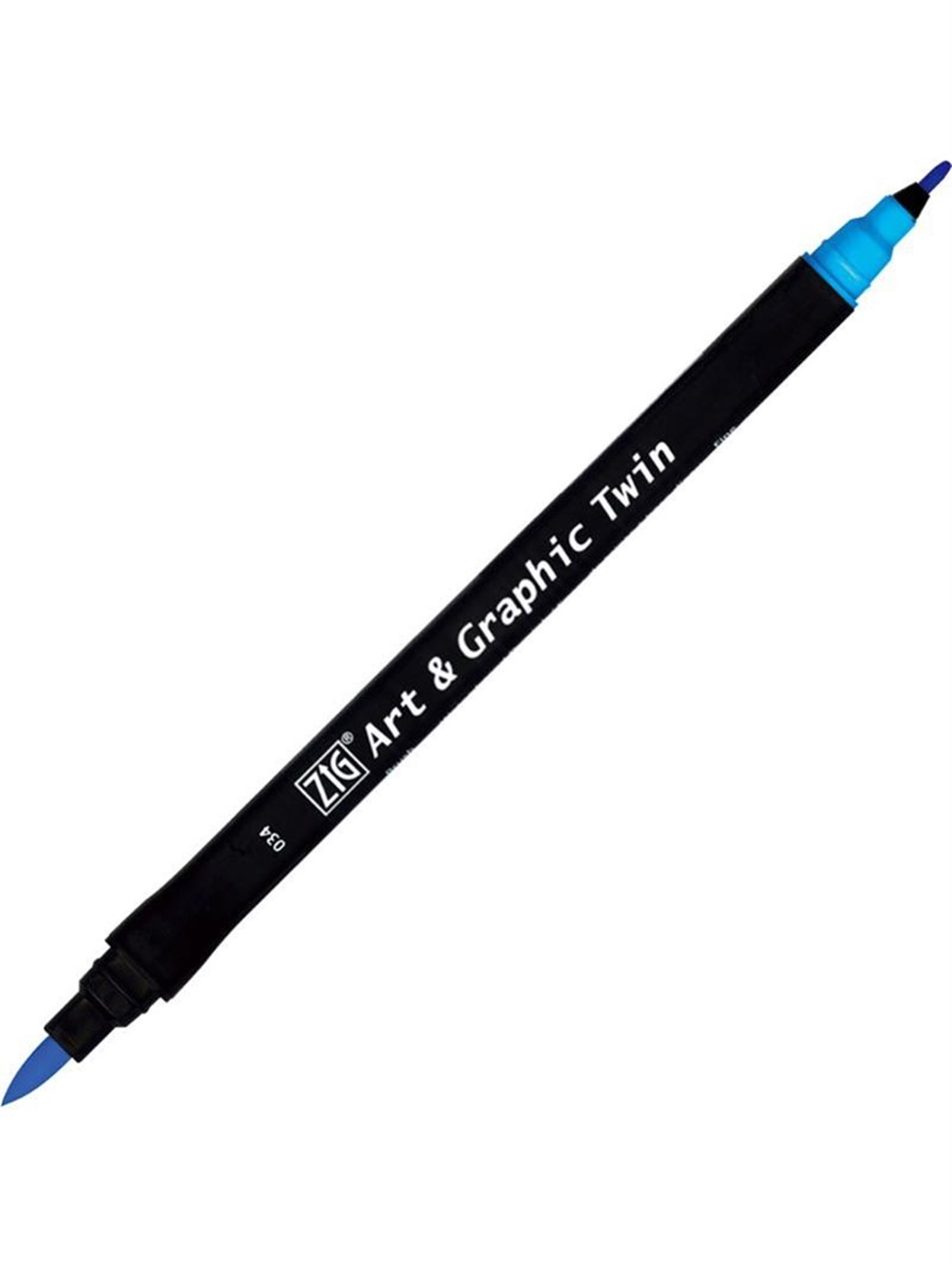 ZIG ART&GRAPHIC TWIN ÇİFT UÇLU ÇİZİM KALEMİ TUT-80 34 COBALT BLUE