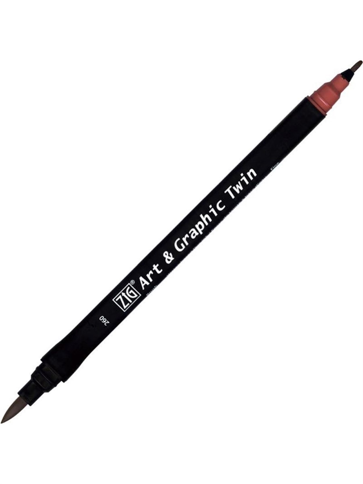 ZIG ART&GRAPHIC TWIN ÇİFT UÇLU ÇİZİM KALEMİ TUT-80 260 DEEP RED