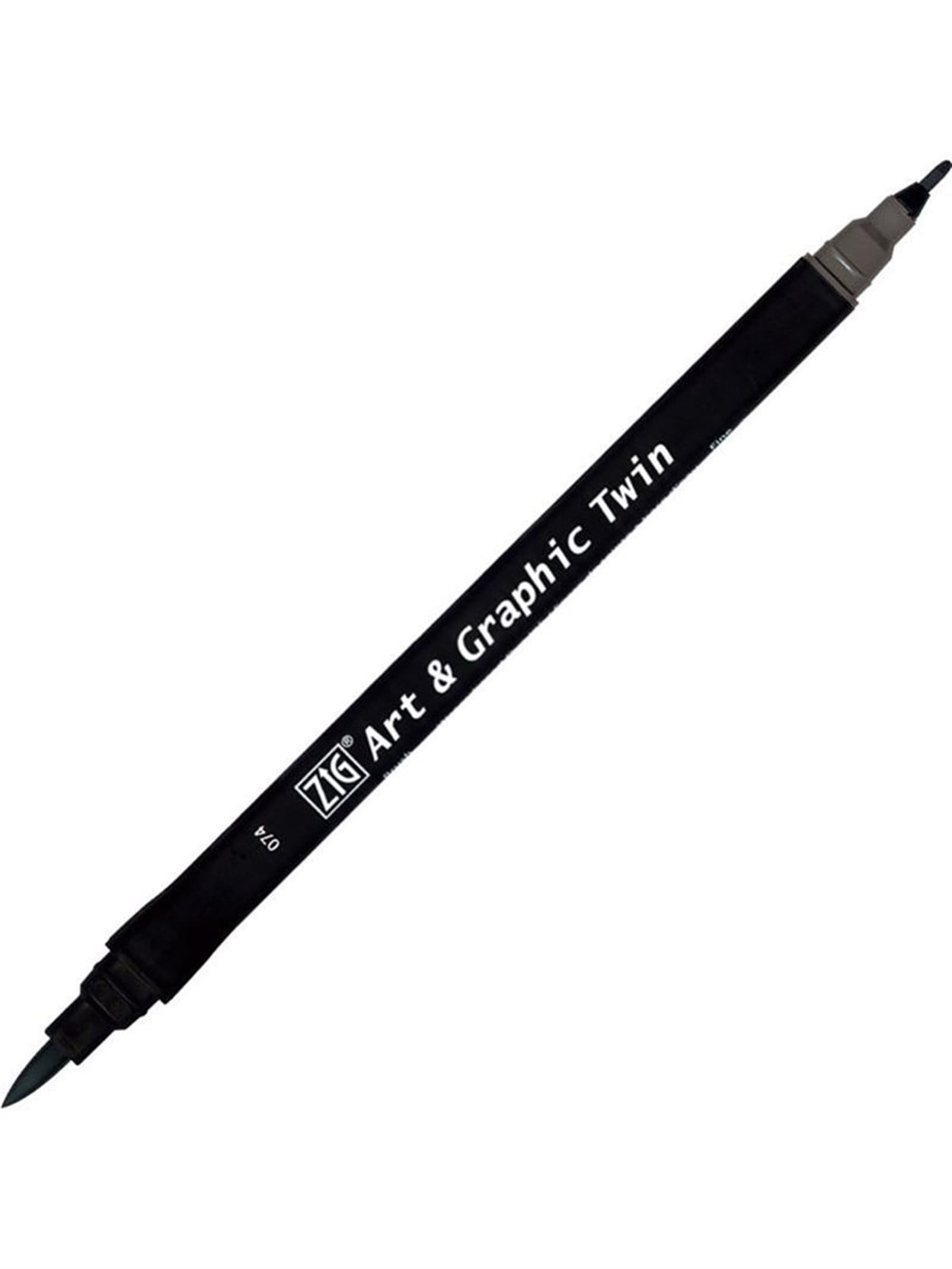 ZIG ART&GRAPHIC TWIN ÇİFT UÇLU ÇİZİM KALEMİ TUT-80 74 DARK GRAY