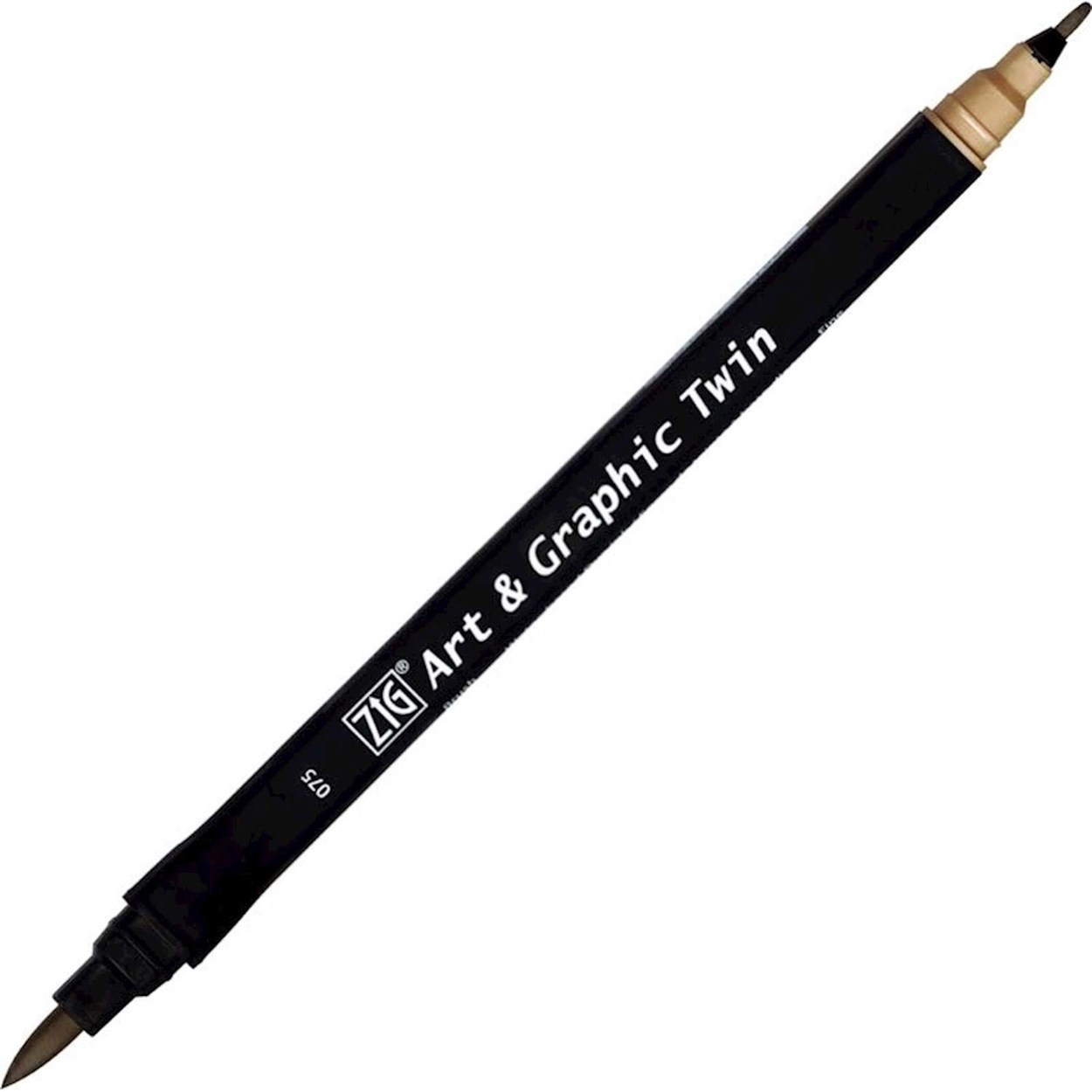 ZIG ART&GRAPHIC TWIN ÇİFT UÇLU ÇİZİM KALEMİ TUT-80 75 BRICK BEIGE