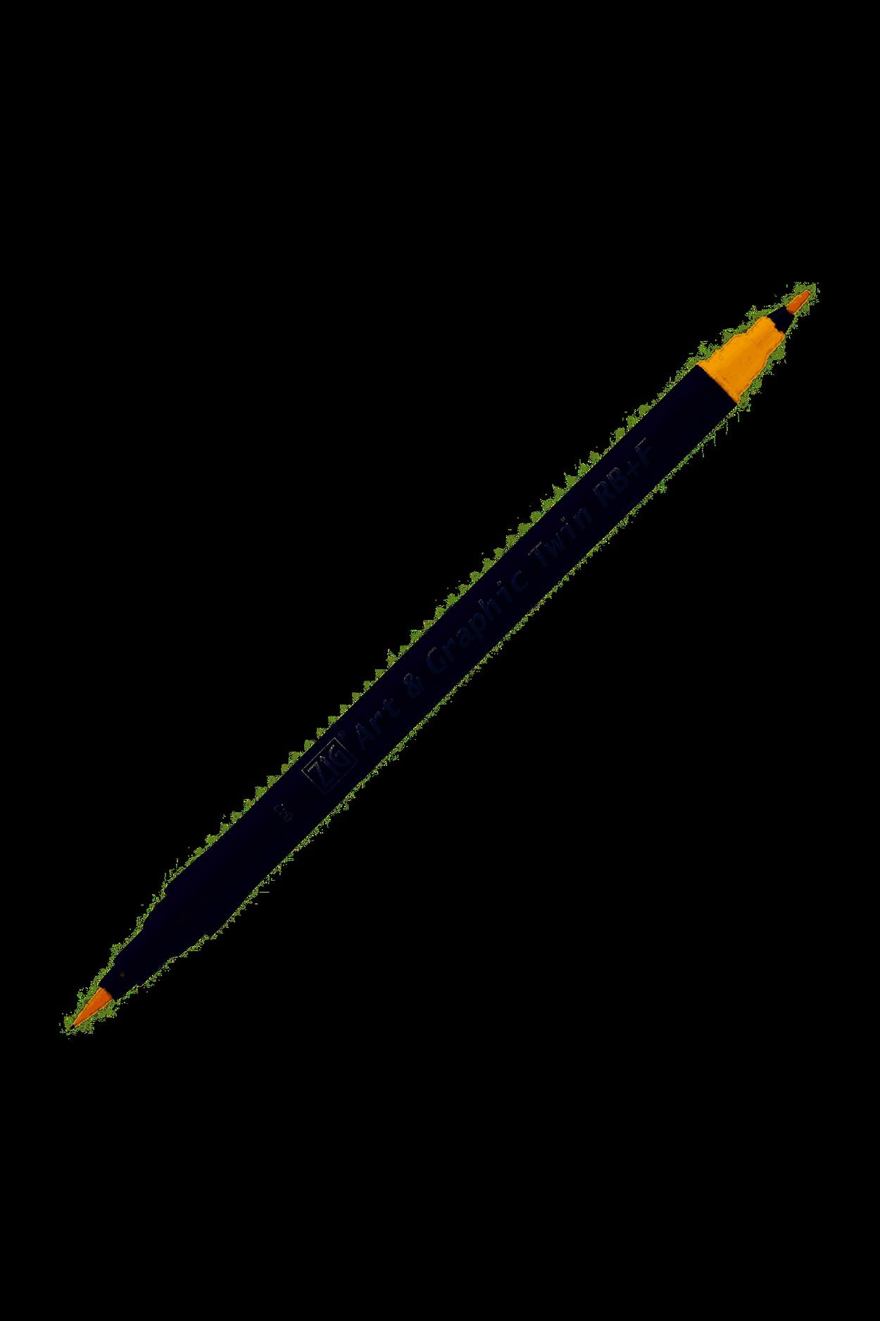 ZIG ART&GRAPHIC TWIN RB+F ÇİFT UÇLU ÇİZİM KALEMİ TUT-95 42 BRIGHT YELLOW