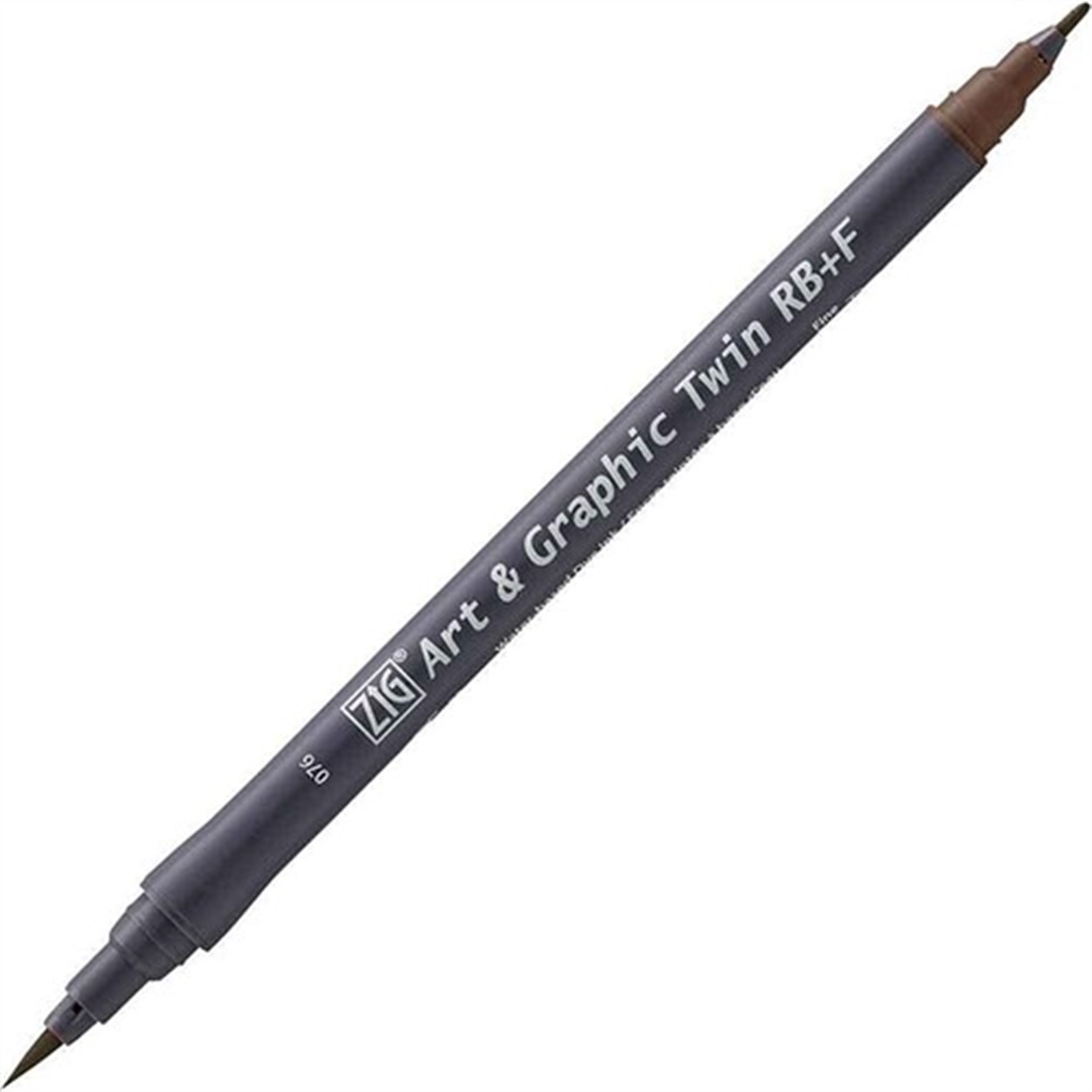 ZIG ART&GRAPHIC TWIN RB+F ÇİFT UÇLU ÇİZİM KALEMİ TUT-95 76 DARK BROWN