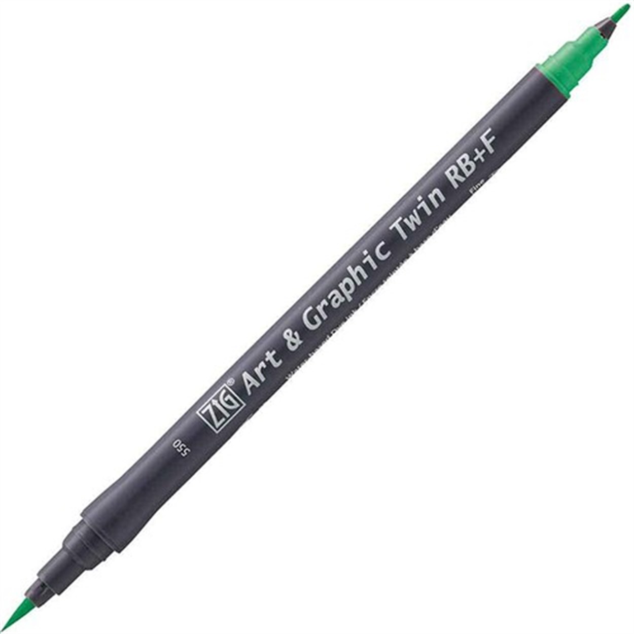 ZIG ART&GRAPHIC TWIN RB+F ÇİFT UÇLU ÇİZİM KALEMİ TUT-95 550 EMERALD GREEN