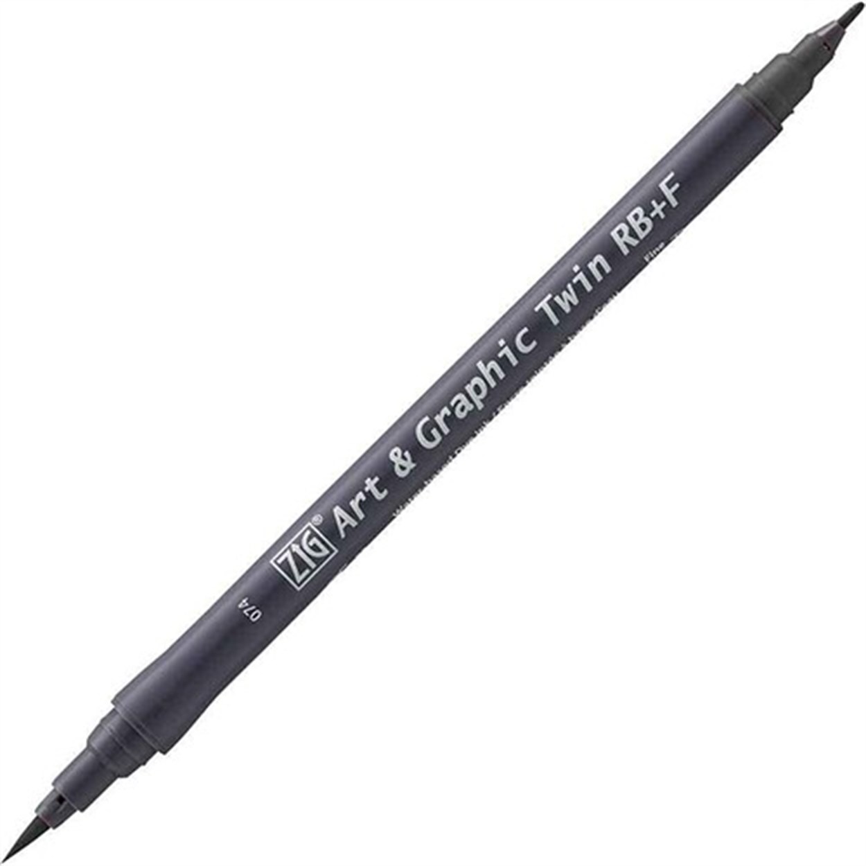 ZIG ART&GRAPHIC TWIN RB+F ÇİFT UÇLU ÇİZİM KALEMİ TUT-95 74 DARK GRAY