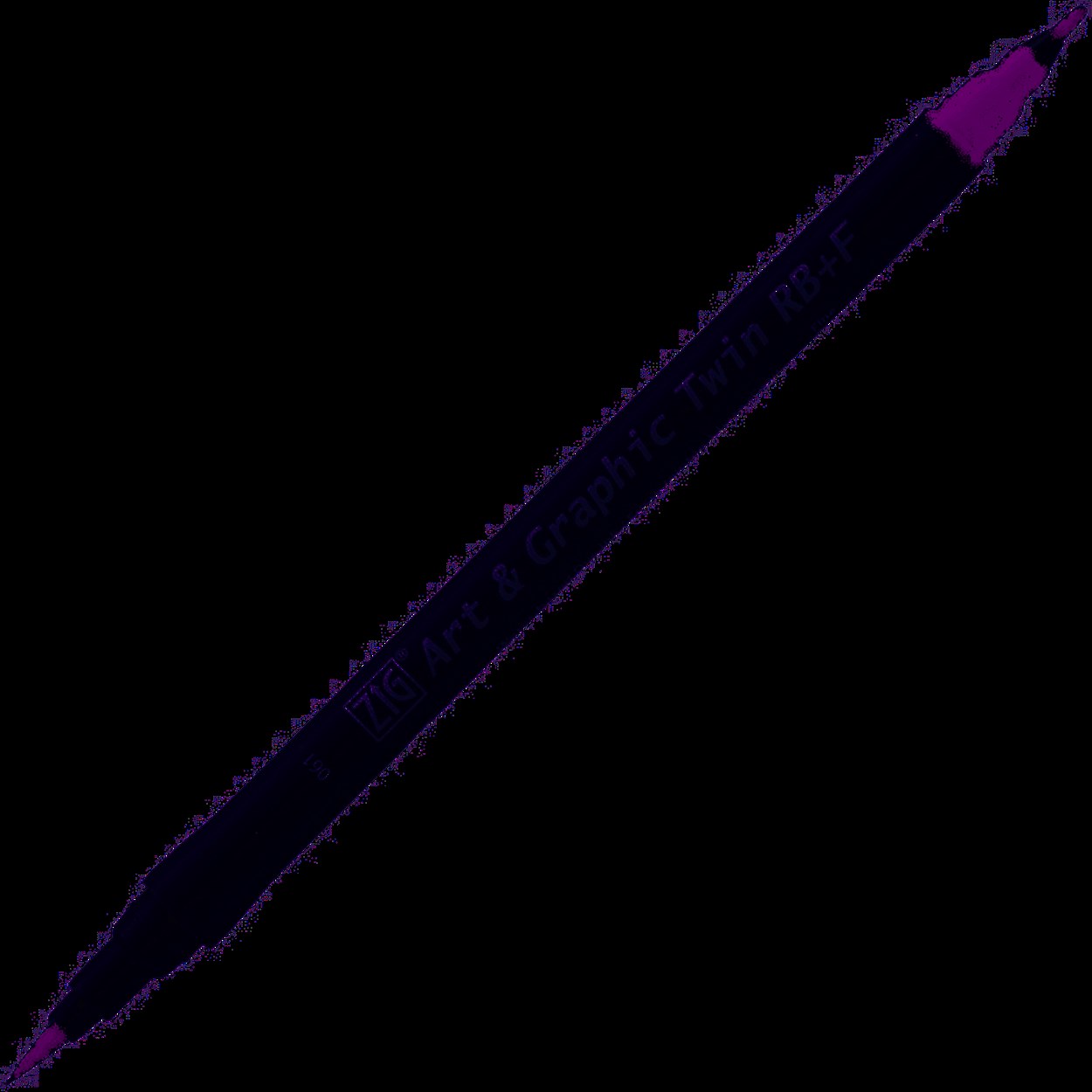 ZIG ART&GRAPHIC TWIN RB+F ÇİFT UÇLU ÇİZİM KALEMİ TUT-95 61 PURPLE