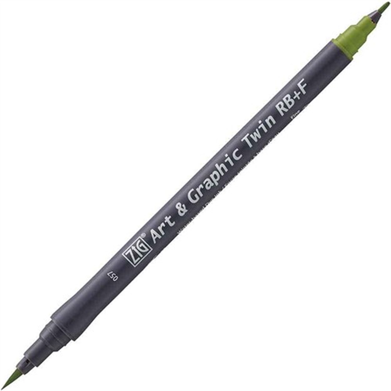 ZIG ART&GRAPHIC TWIN RB+F ÇİFT UÇLU ÇİZİM KALEMİ TUT-95 57 OLIVE GREEN