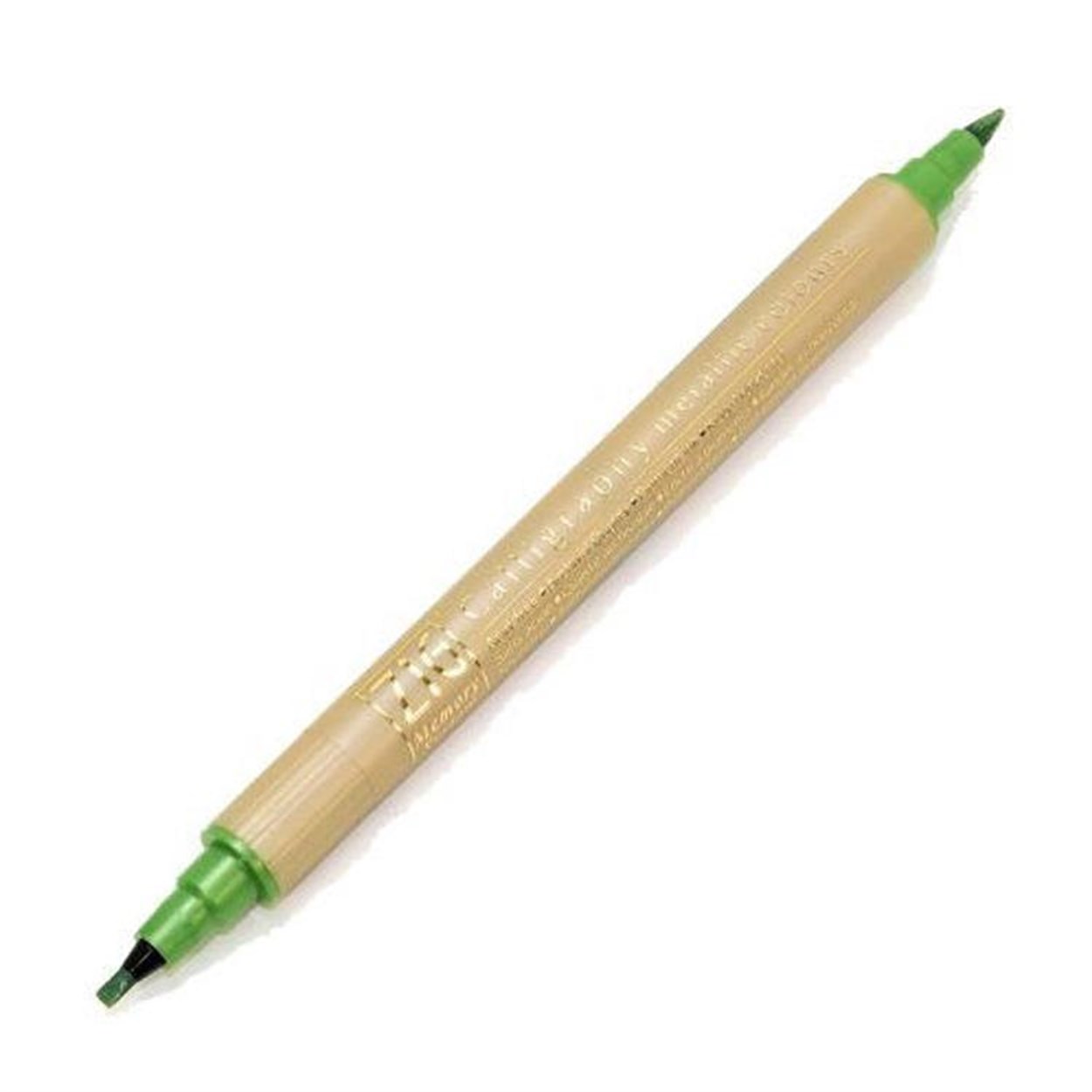 ZIG ÇİFT UÇLU KALİGRAFİ VE DAVETİYE KALEMİ METALİK MS-8400 128 L.GREEN
