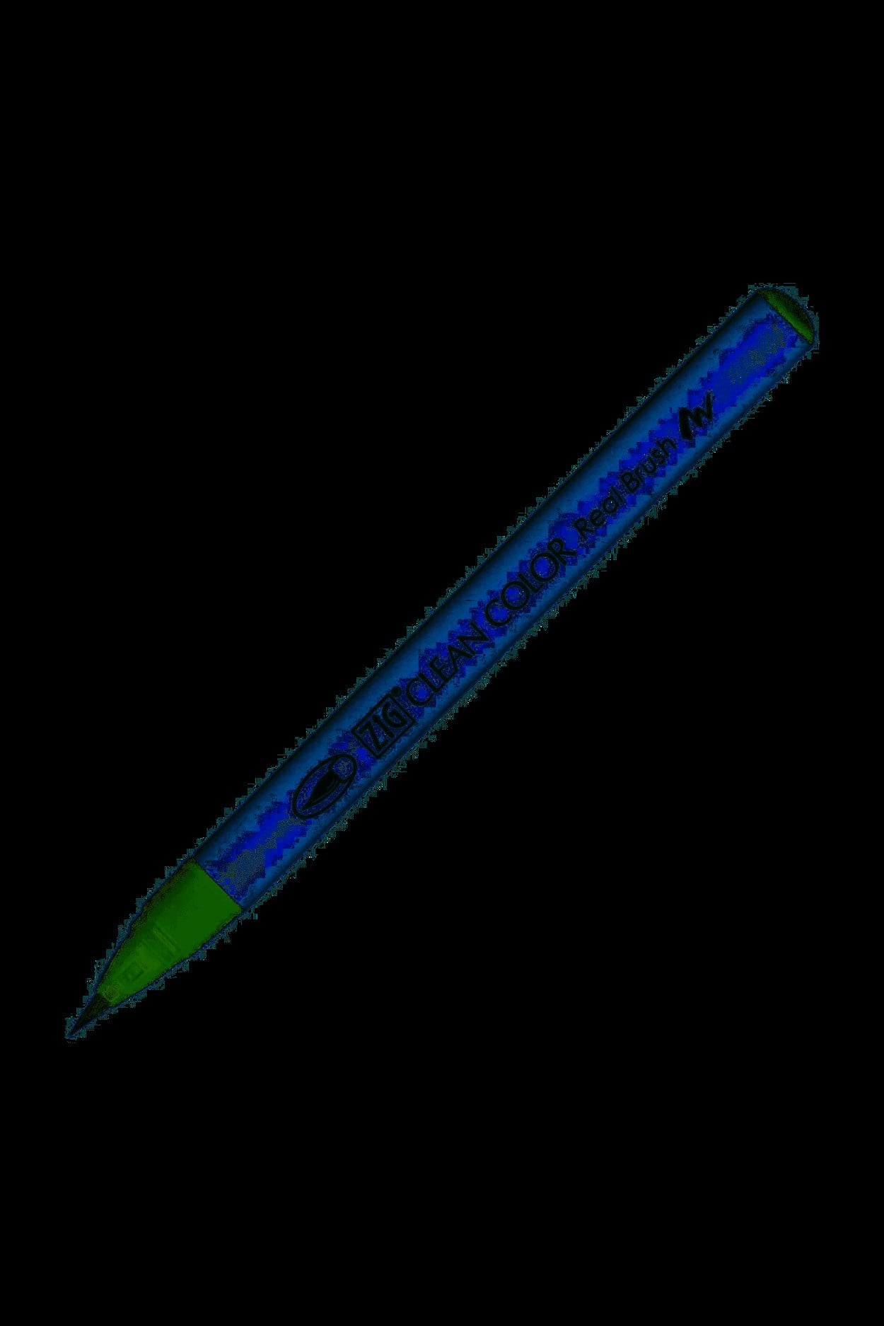 ZIG CLEAN COLOR REAL BRUSH FIRÇA UÇLU KALEM RB-6000AT 044 D.GREEN