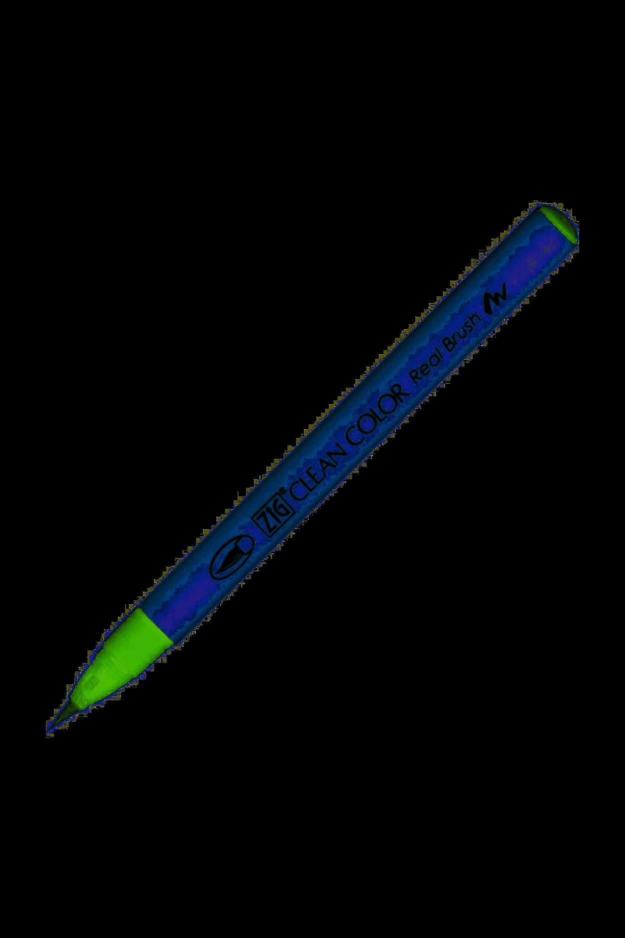 ZIG CLEAN COLOR REAL BRUSH FIRÇA UÇLU KALEM RB-6000AT 047 MAY GREEN