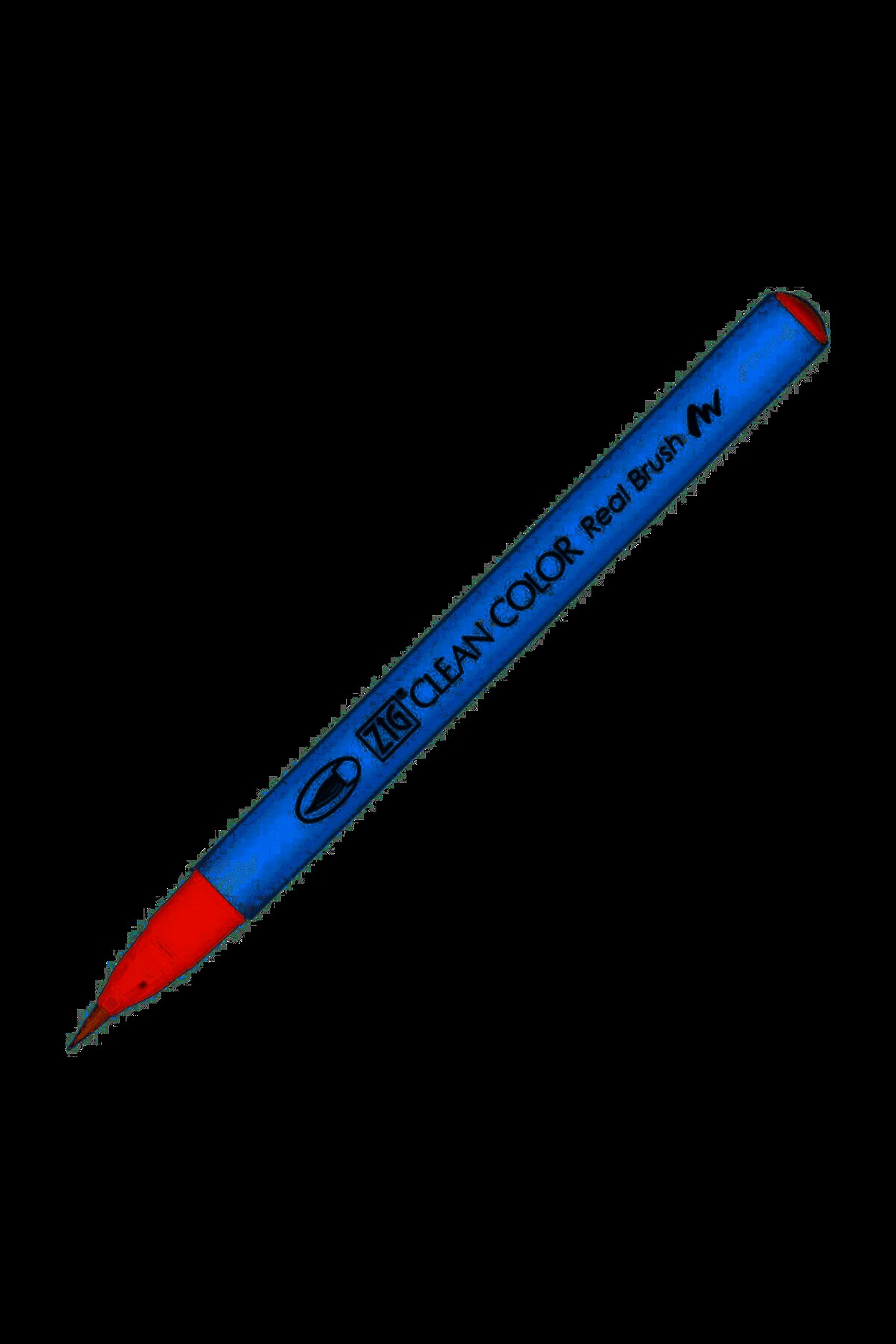 ZIG CLEAN COLOR REAL BRUSH FIRÇA UÇLU KALEM RB-6000AT 022 CARMINE