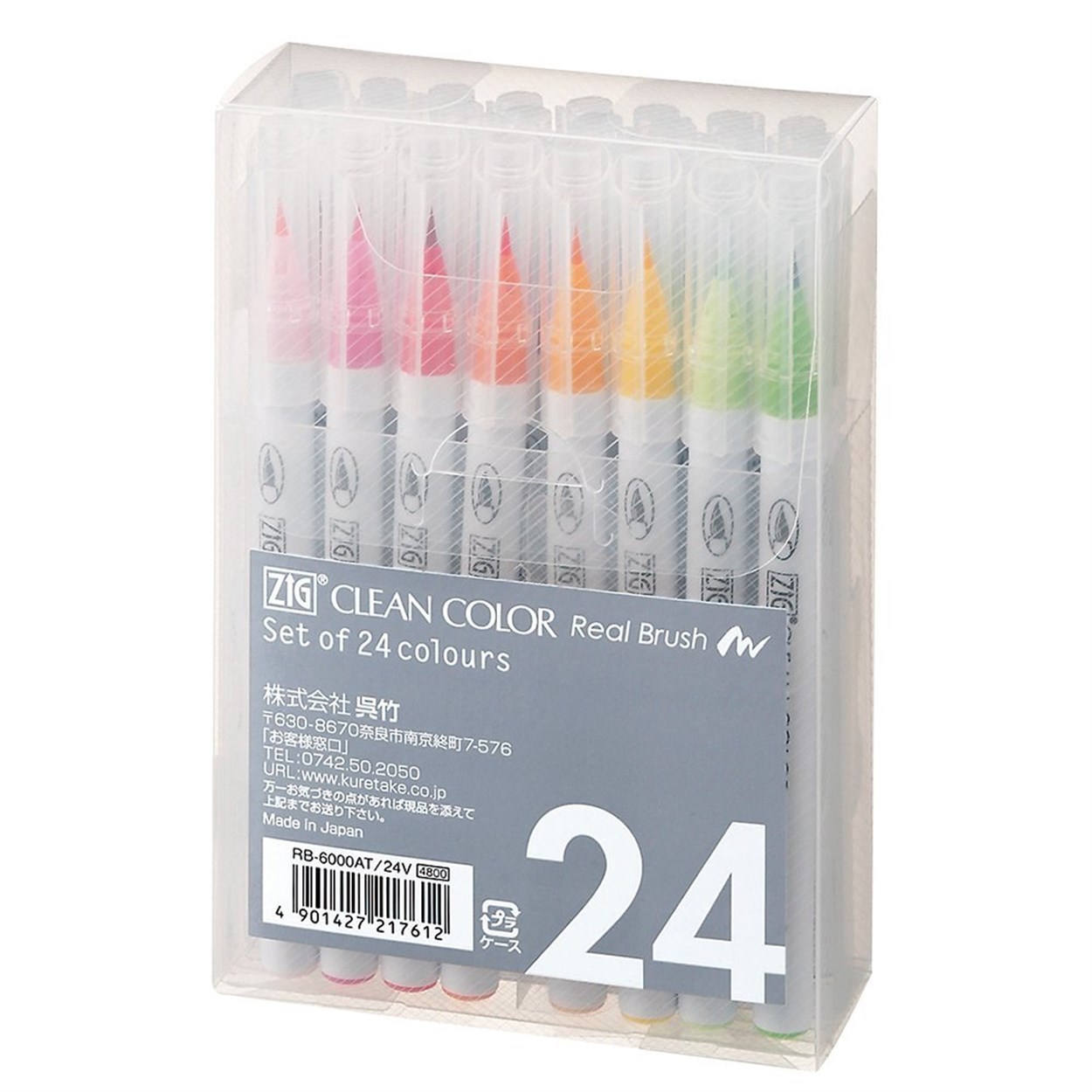 ZIG CLEAN COLOR REAL BRUSH SET 24 LÜ RB-6000AT/24V