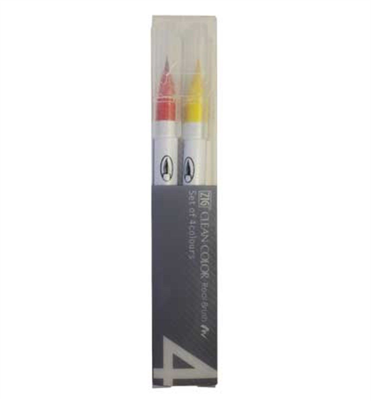 ZIG CLEAN COLOR REAL BRUSH SET 4 LÜ RB-6000AT/4VC