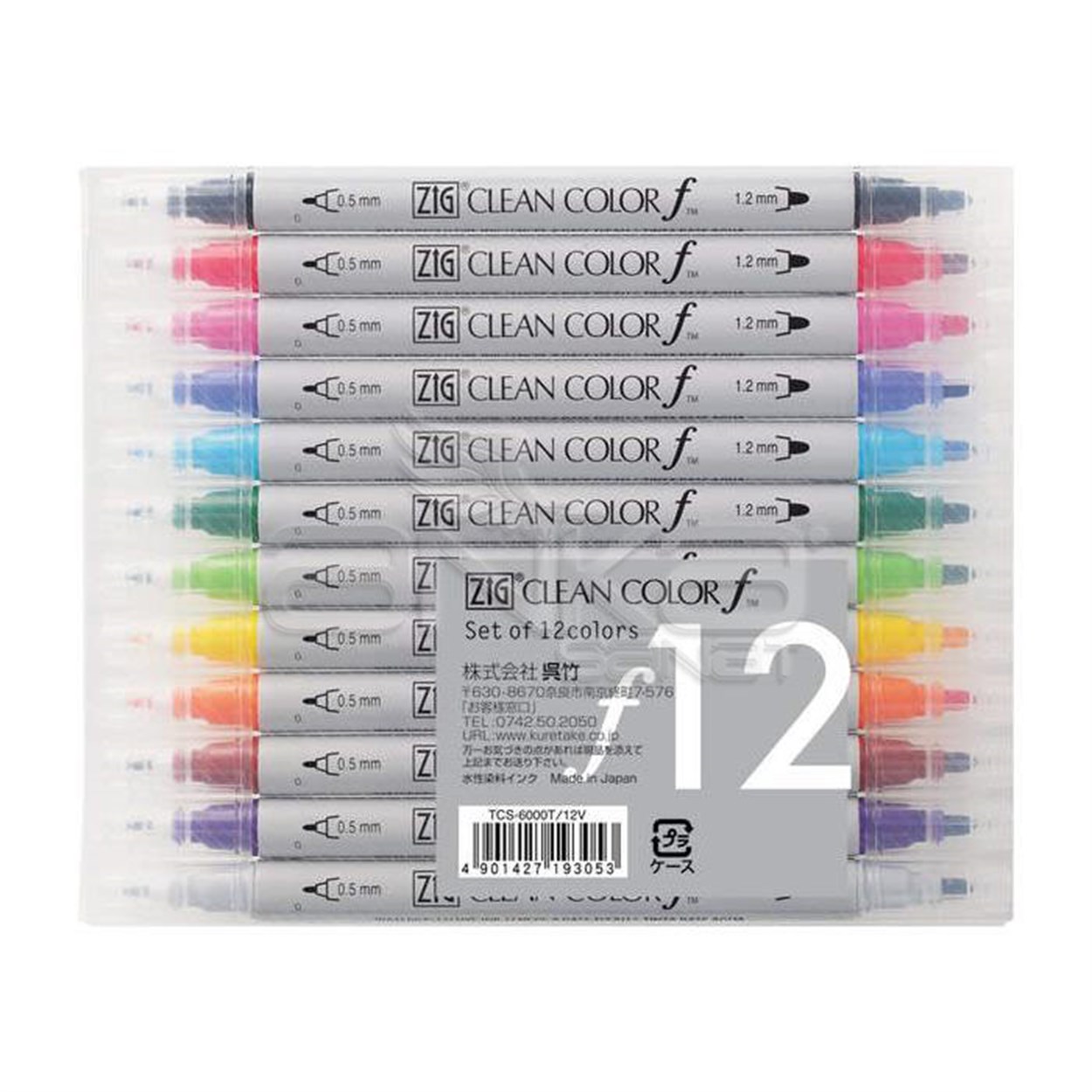 ZIG CLEAN COLOR REAL BRUSH SET 6 LI RB-6000AT/6V
