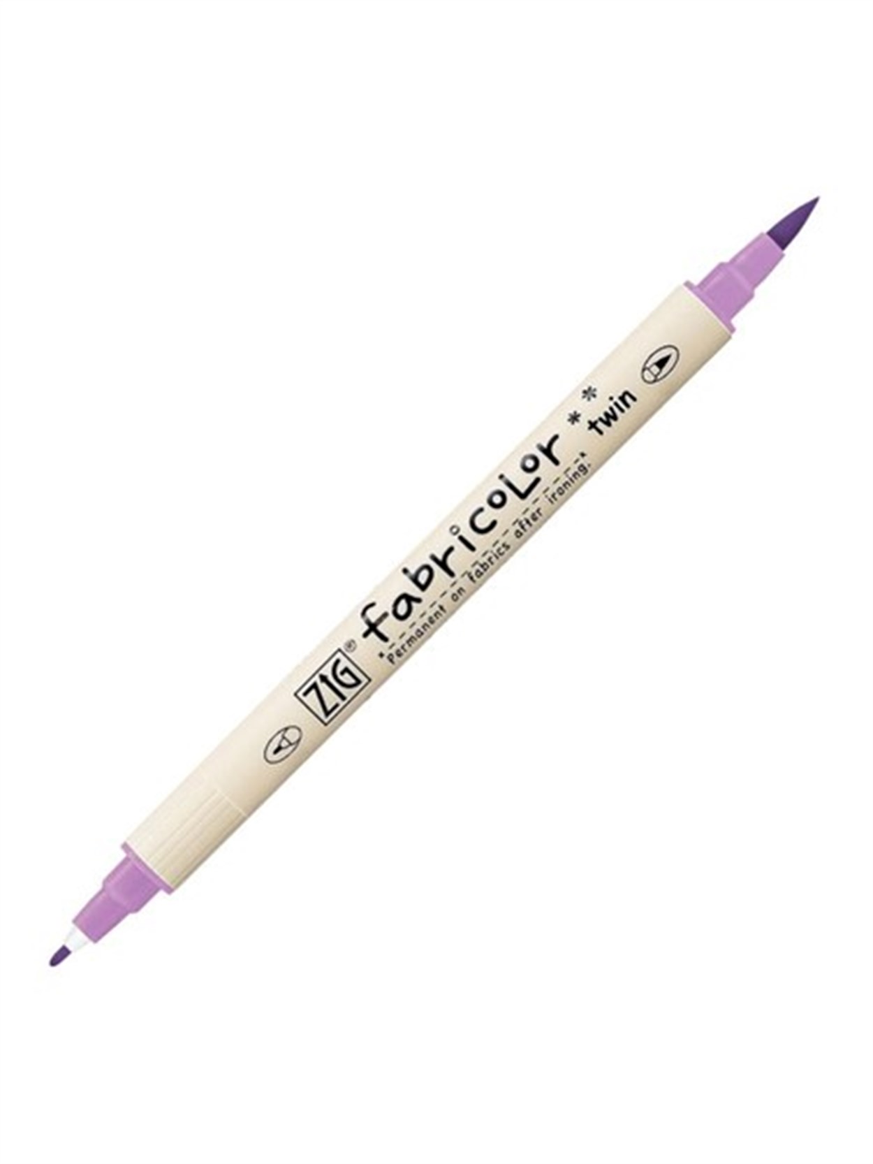 ZIG FABRICOLOR ÇİFT UÇLU TWIN KUMAŞ KALEMİ TC-4000 081 L.VİOLET