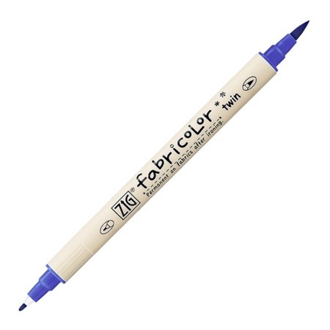 ZIG FABRICOLOR TWIN ÇİFT UÇLU KUMAŞ KALEMİ TC-4000 030 BLUE