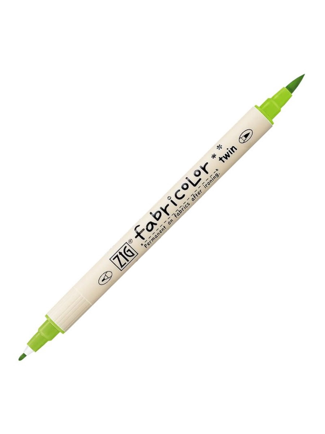 ZIG FABRICOLOR TWIN ÇİFT UÇLU KUMAŞ KALEMİ TC-4000 041 L.GREEN