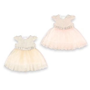 Baby Rose Etek Uçları Dantelli Kız Elbise