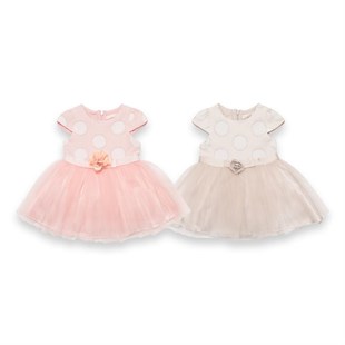 Baby Rose Halka Jakarlı Kız Elbise