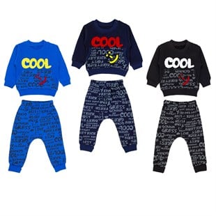 Babyhi Cool Ve Gülen Nakışlı Erkek Bebek Takım