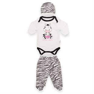 Mini Bird Zebra Baskılı Badili Takım