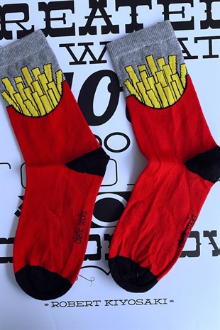 Kırmızı Cips Çorap