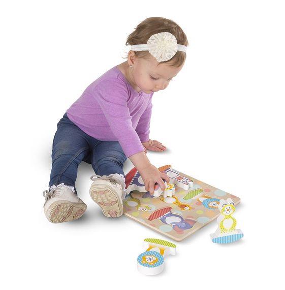 Ahşap Sallanan Tombul Yapboz - Safari | Melissa&Doug 1+Yaş