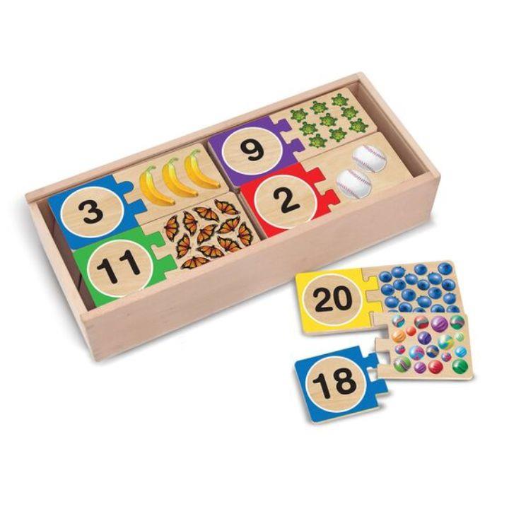 Ahşap Sayılar Eşleştirme Yapbozu | Melissa Doug 4+ Yaş