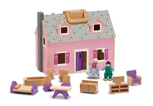 Ahşap Taşınabilir Küçük Mobilyalı Ev | Melissa Doug 3+ Yaş