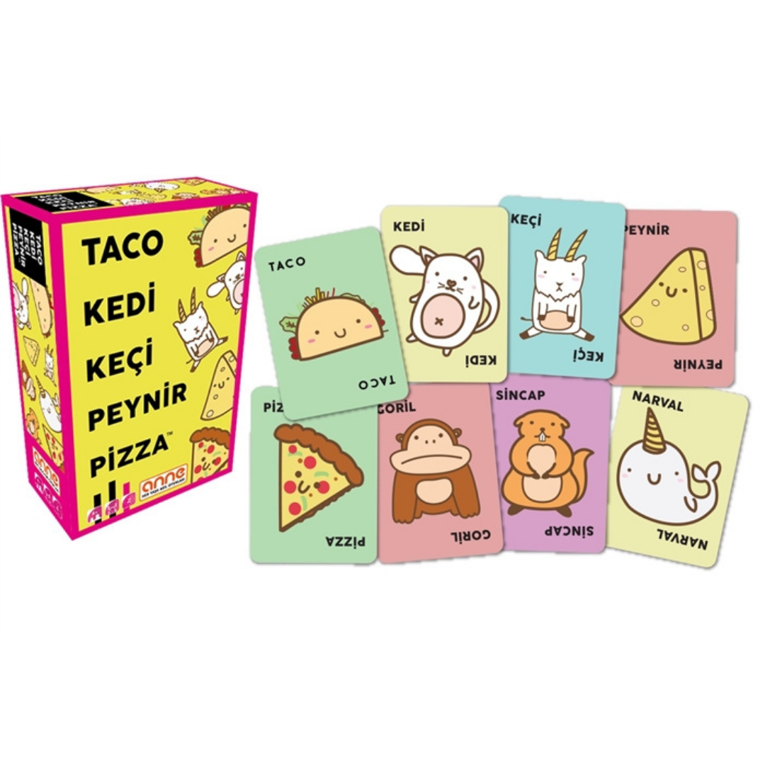 Taco Kedi Keçi Peynir Pizza Kutu Oyunu| Blue Orange 5-99 Yaş