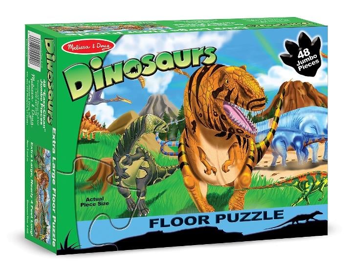 Dev Yer Yapbozu- Dinozor Dünyası (48 parça) | Melissa Doug 3+ Yaş