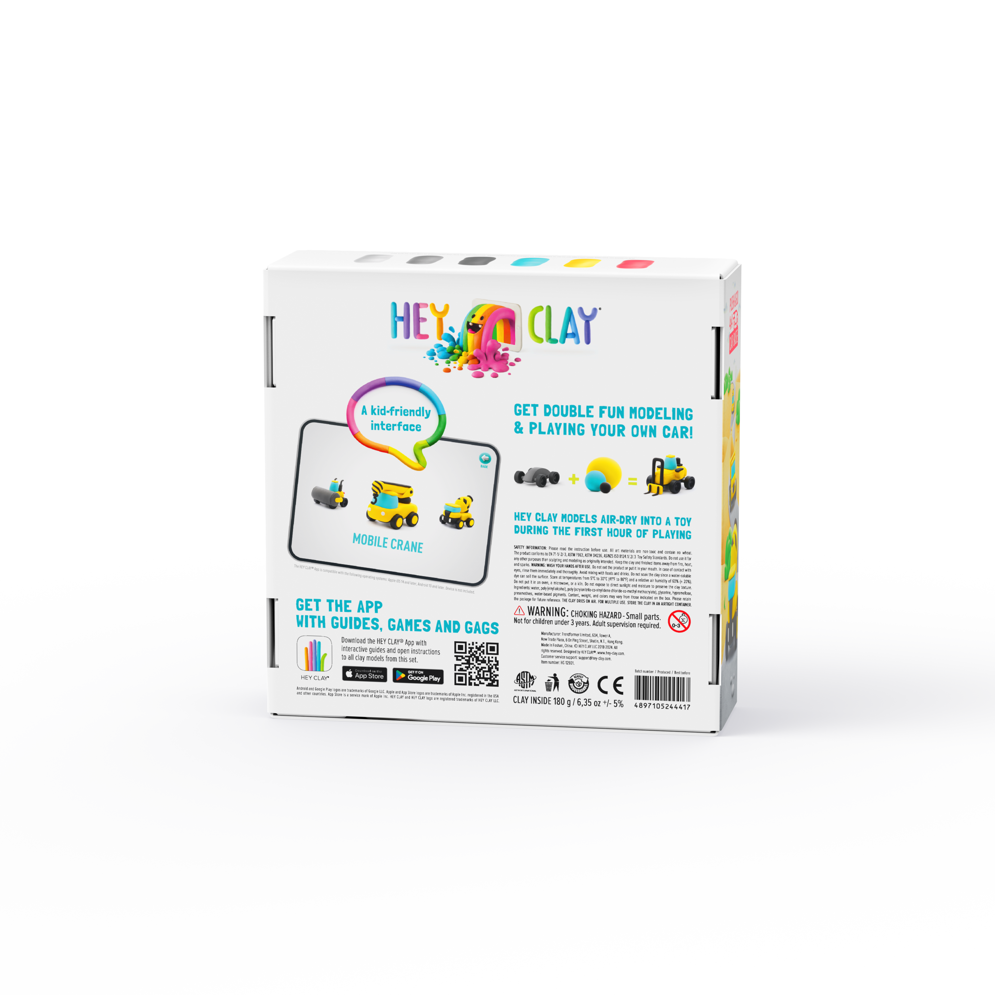 Hava ile Kuruyan Kil (12li kutu) - İnşaat Araçları  | | Hey Clay