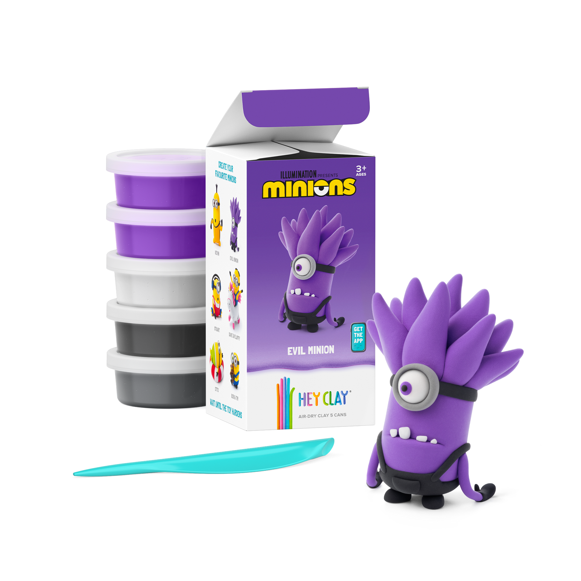 Hava ile Kuruyan Kil (5li kutu) - Minyonlar - Kötü Minyon Hey Clay | 3+ Yaş