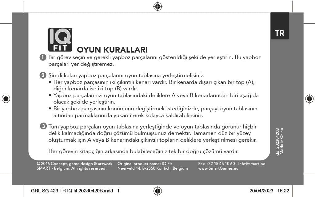 IQ Fit SmartGames | 6+ Yaş