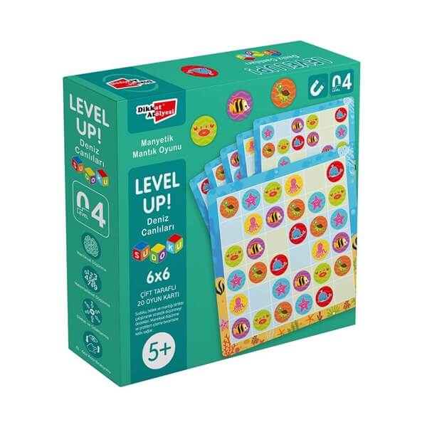 LevelUp 4 Deniz Canlıları Su Doku | 5+ Yaş