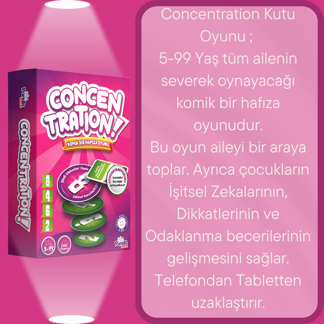 Matematik - Concentration Kutu Oyunları Paketi | 5+ Yaş