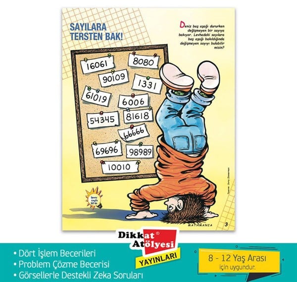 Mathmania Matematik Zeka ve Dikkat Gelişim Seti | 8+ Yaş Matematik Problemleri