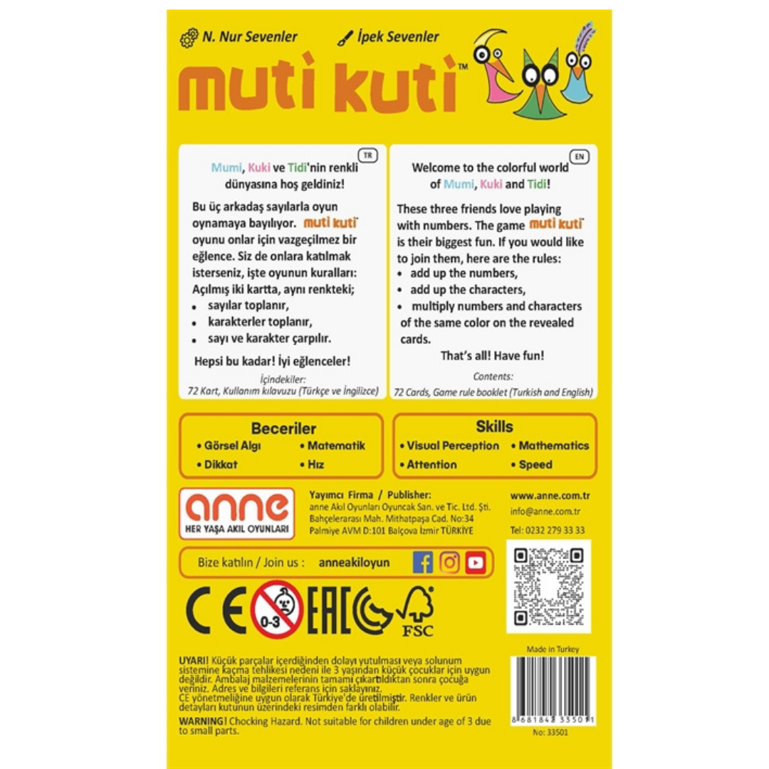Muti Kuti | Beynin Sayılarla Dansı 7+ Yaş
