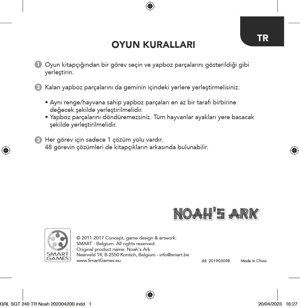 Noahs Ark SmartGames | 5+ Yaş