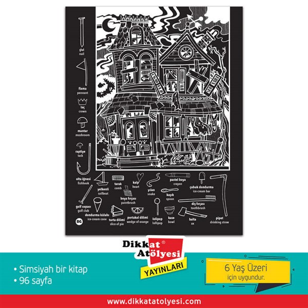 Parlayan Hidden Pictures  Puzzle Dikkat Geliştirme Kitabı | 7-99 Yaş