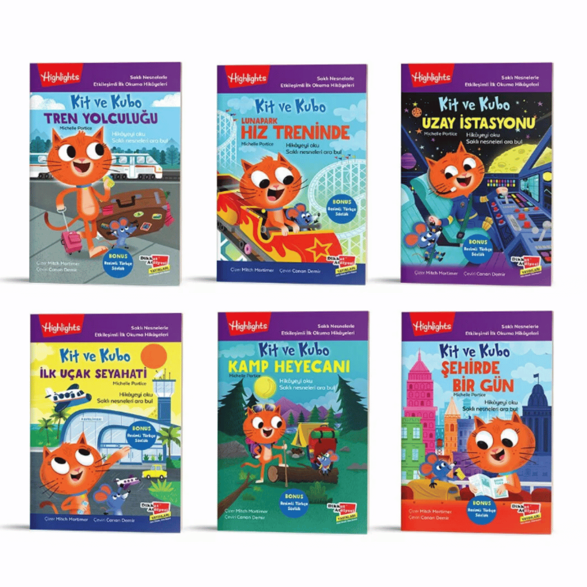 Saklı Nesnelerle Etkileşimli İlk Okuma Hikâyeleri Kit ve Kubo 6lı Set