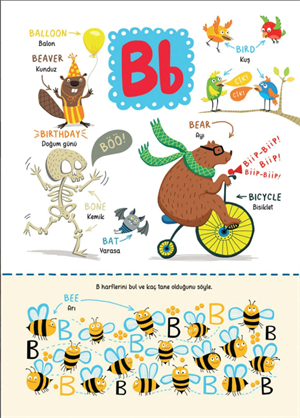 Adan Zye Eğlenceli Resimlerle İngilizce 200 Kelime | 3 Yaş Üzeri 