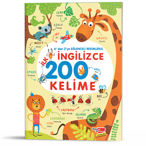 Adan Zye Eğlenceli Resimlerle İngilizce 200 Kelime | 3 Yaş Üzeri 