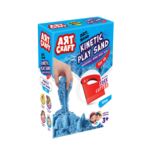 Aksesuarlı Mavi Kinetik Oyun Kumu 500 gr | Arf Craft Dede