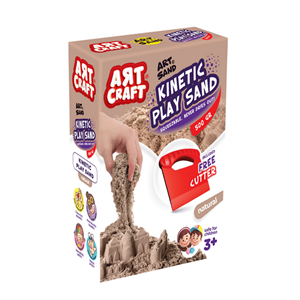 Aksesuarlı Naturel Kinetik Oyun Kumu 500 gr 3+ Yaş| Art Craft Dede Marka 