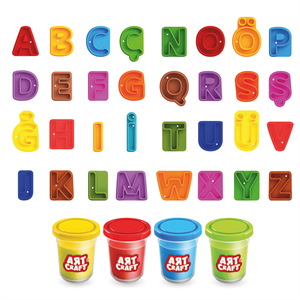 Alfabe Hamur Seti 224 gr | 3+ Yaş Dede Marka Art Craft