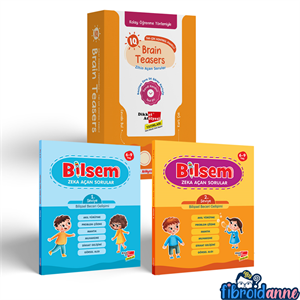 Bilsem Zeka Açan Sorular 3lü Set | IQ Brain Teasers 6-9 Yaş